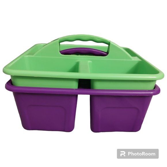 Purple and Green Storage Caddy Bundle Utility Cleaning Sorting Classroom Caddies - Picture 7 of 7